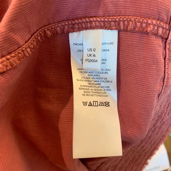 Anthropologie Pilcro Tiered Corduroy Midi Dress, Sz 12 - Picture 11 of 12